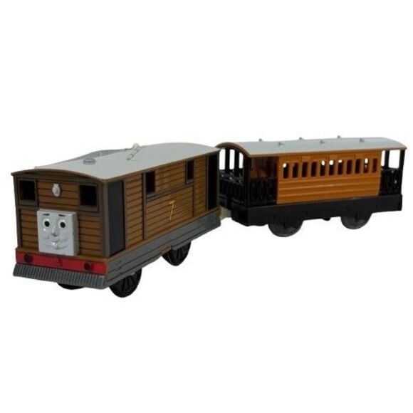 TOBY & HENRIETTA Motorized Trackmaster Thomas & Friends 2009 HIT TOY Train VIDEO - Picture 1 of 14